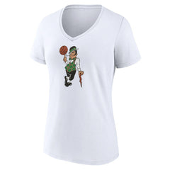 NBA - Boston Celtics Women's Alternate Logo V-Neck T-Shirt - White