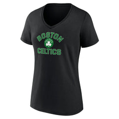 NBA - Boston Celtics Women's Overtime V-Neck T-Shirt - Black