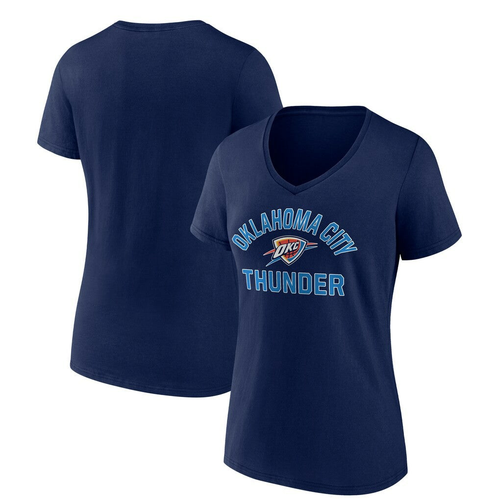 NBA - Oklahoma City Thunder Women's Overtime V-Neck T-Shirt - Navy