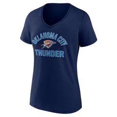 NBA - Oklahoma City Thunder Women's Overtime V-Neck T-Shirt - Navy
