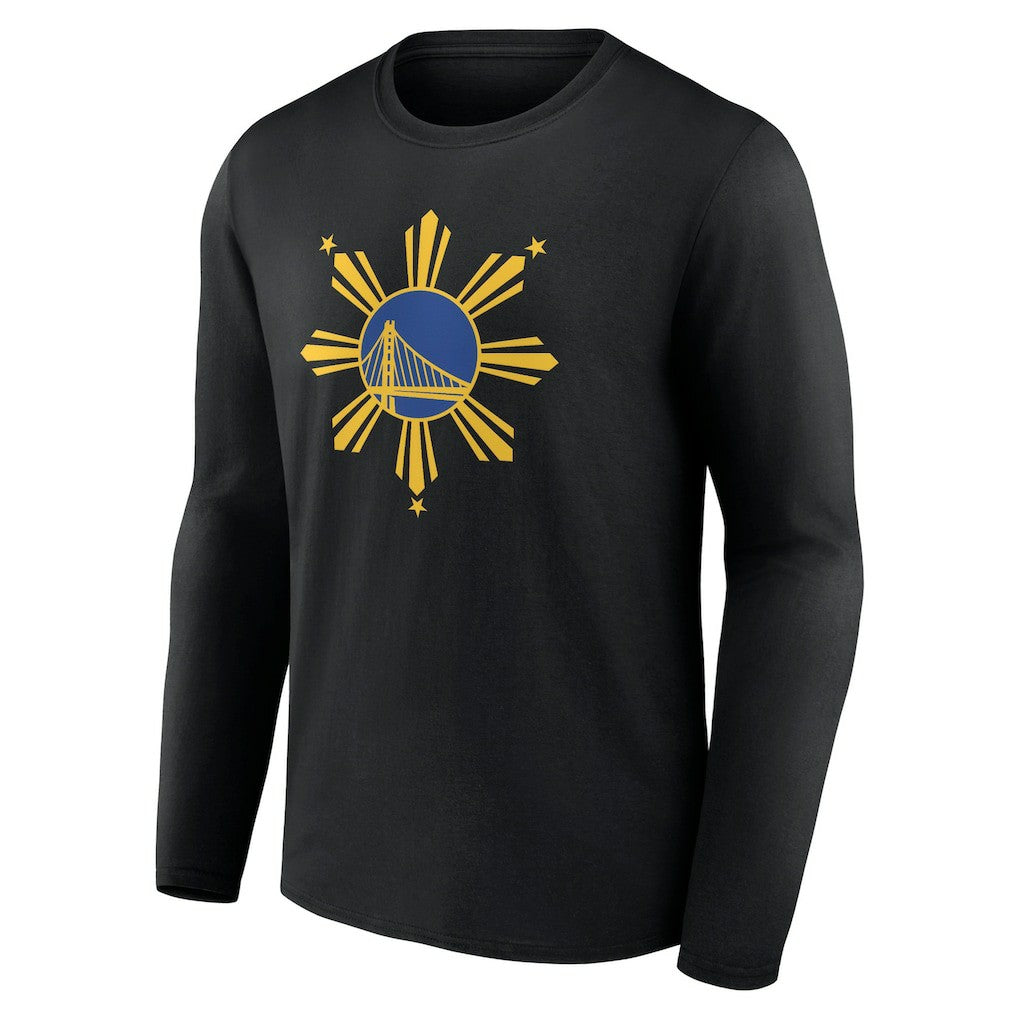 NBA - Golden State Warriors Filipino Heritage Long Sleeve T-Shirt - Black