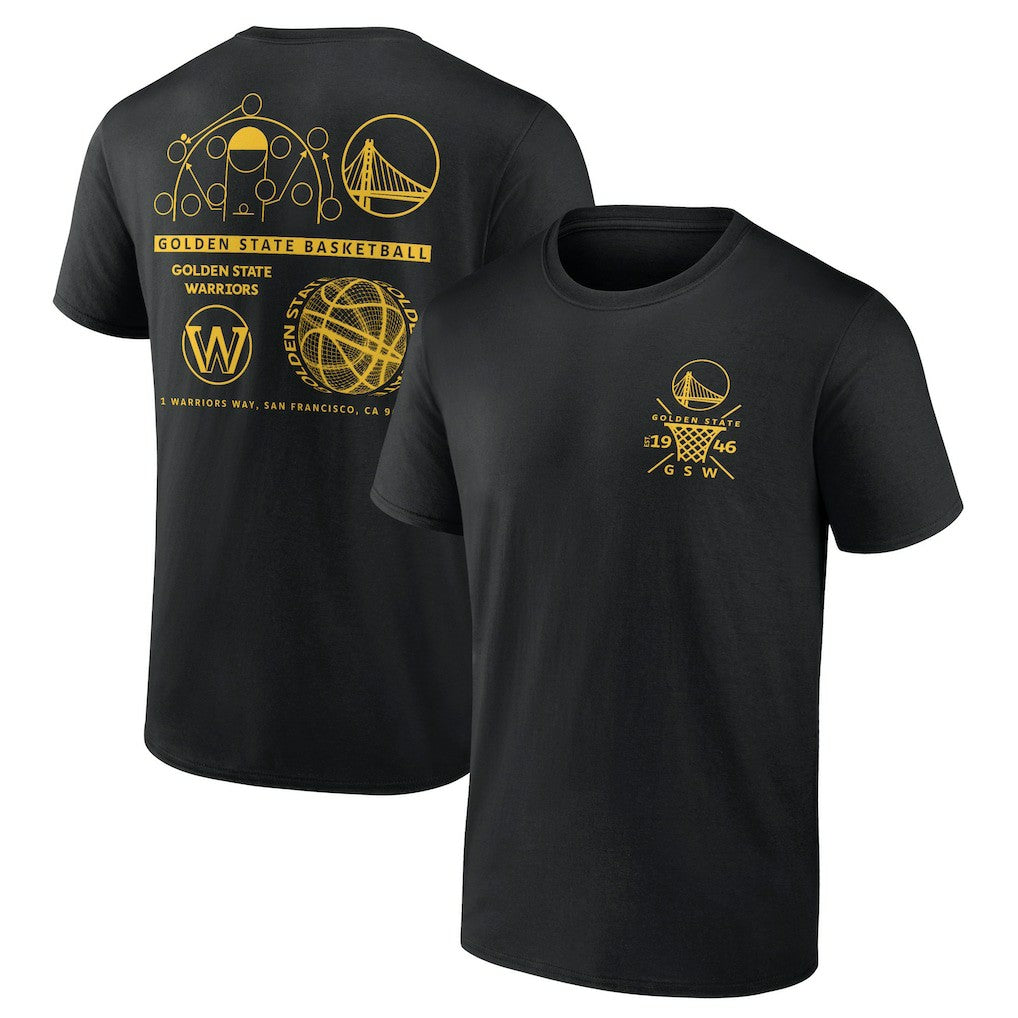 NBA - Golden State Warriors Street Collective T-Shirt - Black