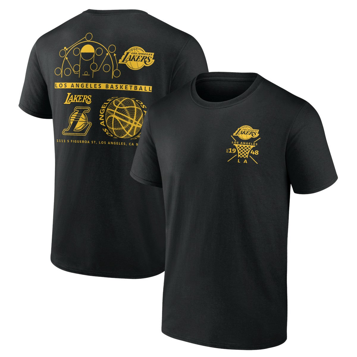 NBA - Los Angeles Lakers Street Collective T-Shirt - Black