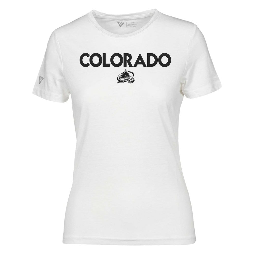 Colorado Avalanche - Levelwear Women's Maddox City Capsule T-Shirt White