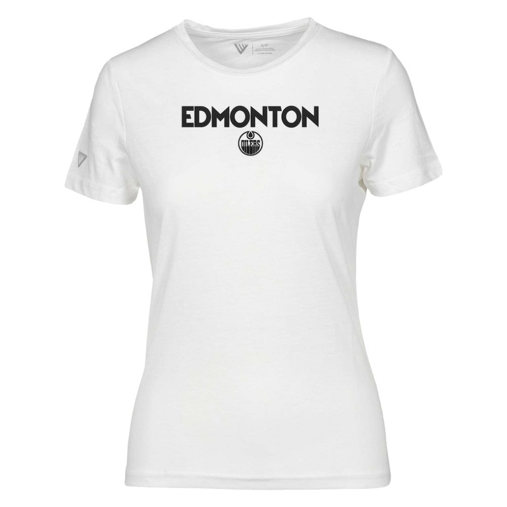 Edmonton Oilers - Levelwear Women's Maddox City Capsule T-Shirt White