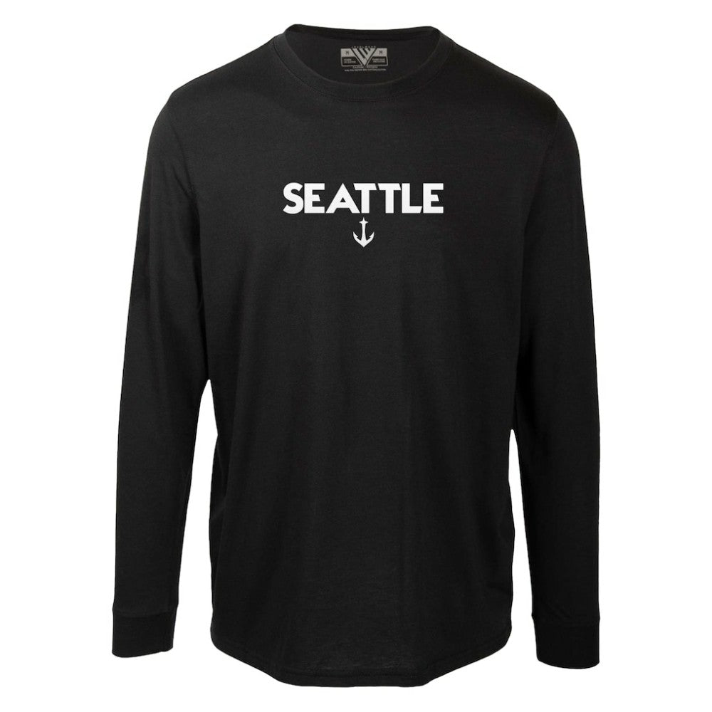 Seattle Kraken Levelwear Oscar City Capsule Long Sleeve T-Shirt Black