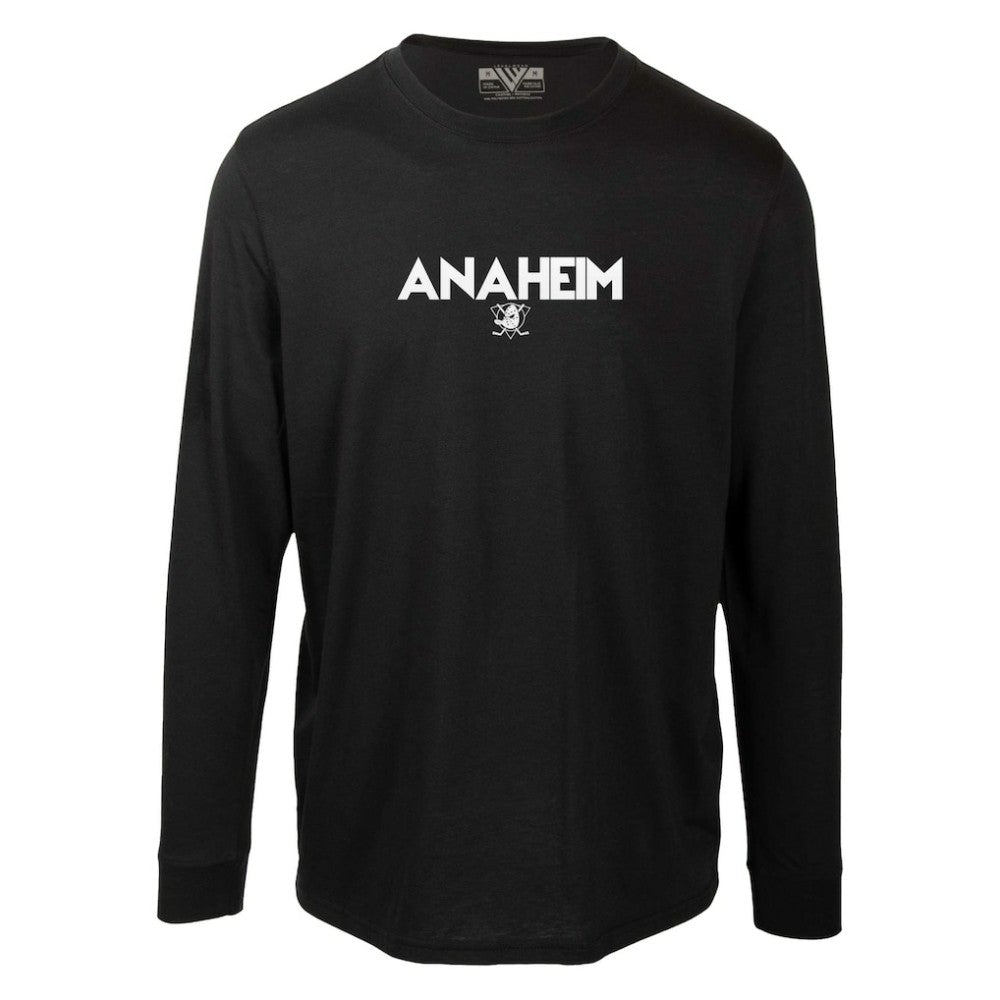 Anaheim Ducks - Levelwear Oscar City Capsule Long Sleeve T-Shirt Black