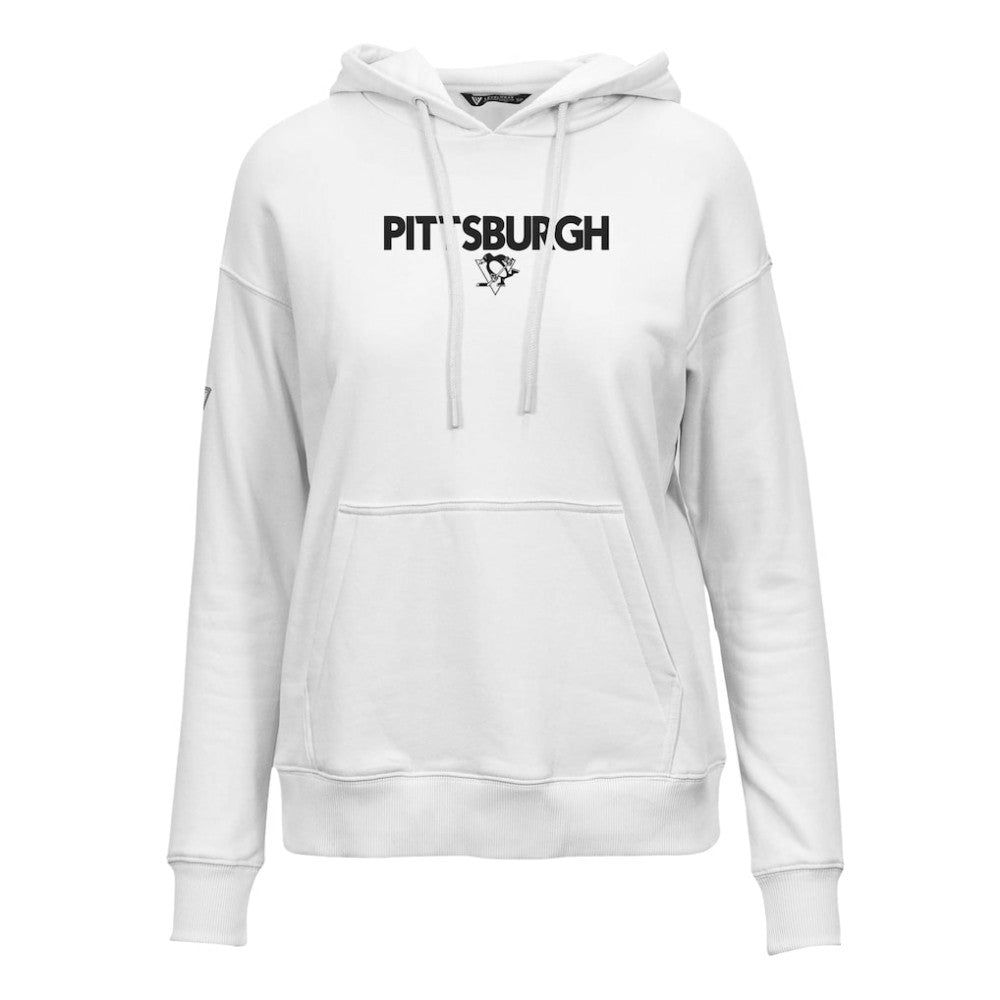 Pittsburgh Penguins Levelwear Women's Adorn City Capsule Pullover Hoodie White