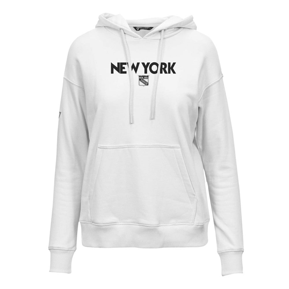New York Rangers Levelwear Women's Adorn City Capsule Pullover Hoodie White