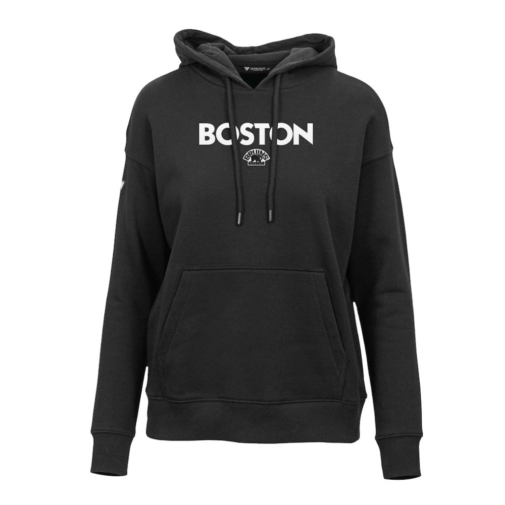 Boston Bruins Levelwear Women's Adorn City Capsule Pullover Hoodie Black