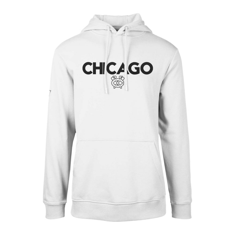 Chicago Blackhawks Levelwear Podium City Capsule Pullover Hoodie White