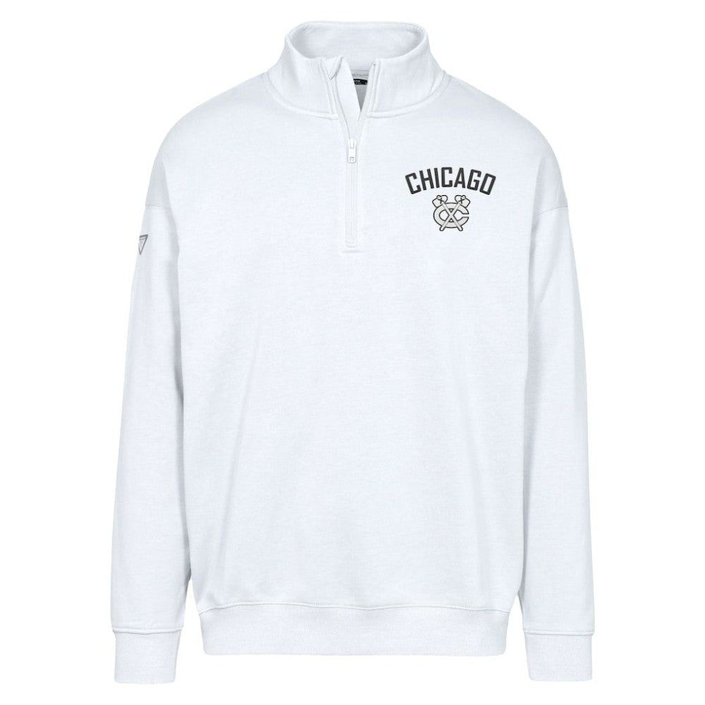 Chicago Blackhawks Levelwear Murray City Capsule Quarter-Zip Sweatshirt White