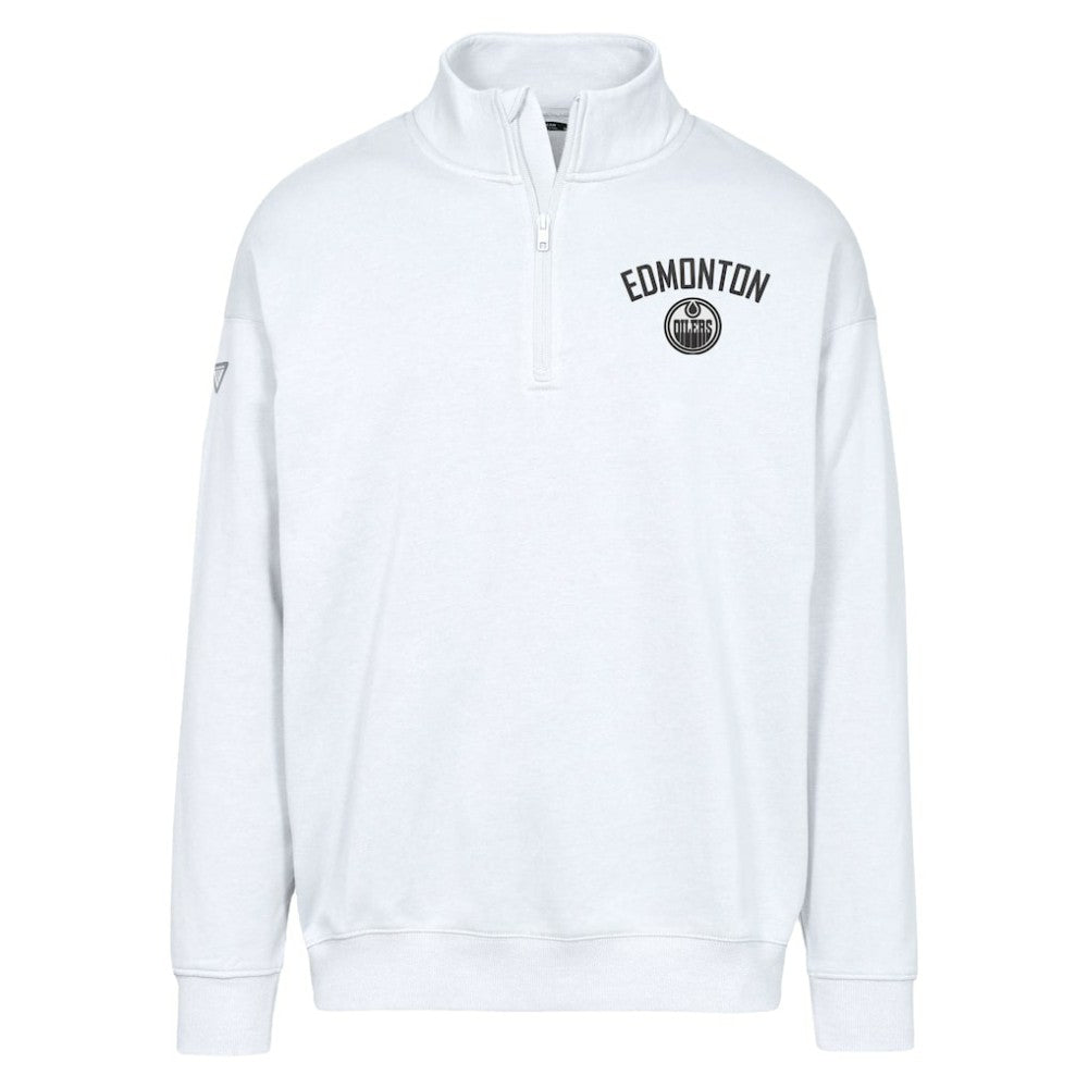 Edmonton Oilers - Levelwear Murray City Capsule Quarter-Zip Sweatshirt White