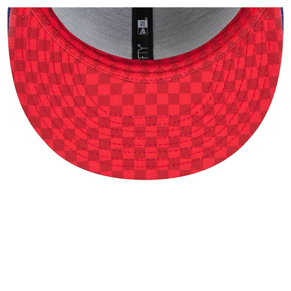 Chicago Cubs New Era Checkered Undervisor 59FIFTY Fitted Hat discount