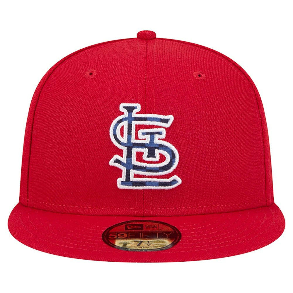 St. Louis Cardinals New Era Checkered Undervisor 59FIFTY Fitted Hat Online