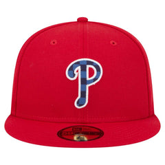Philadelphia Phillies New Era Checkered Undervisor 59FIFTY Fitted Hat Clearance
