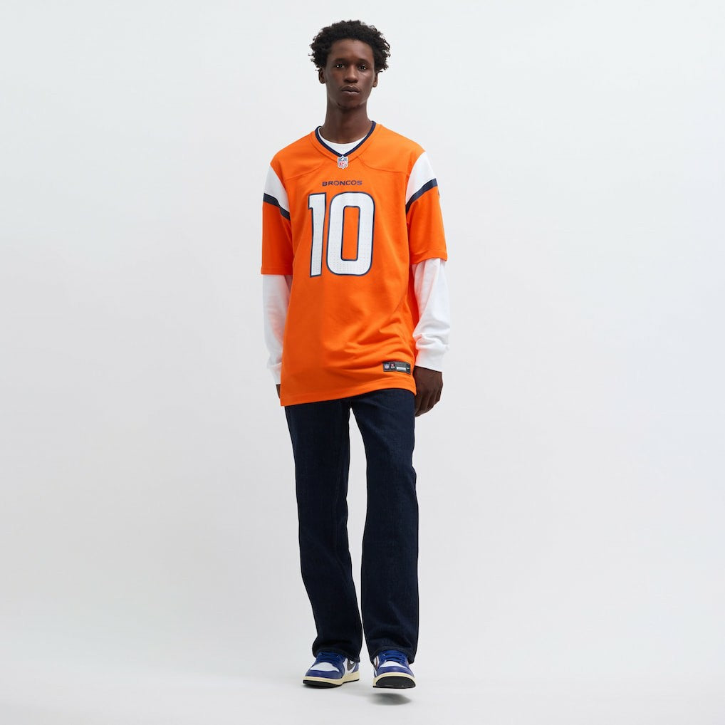 Bo Nix Denver Broncos Player Game Jersey - Orange | NFL Jerseys
