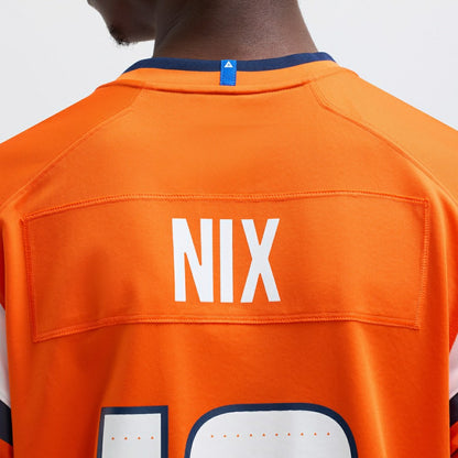Bo Nix Denver Broncos Player Game Jersey - Orange | NFL Jerseys