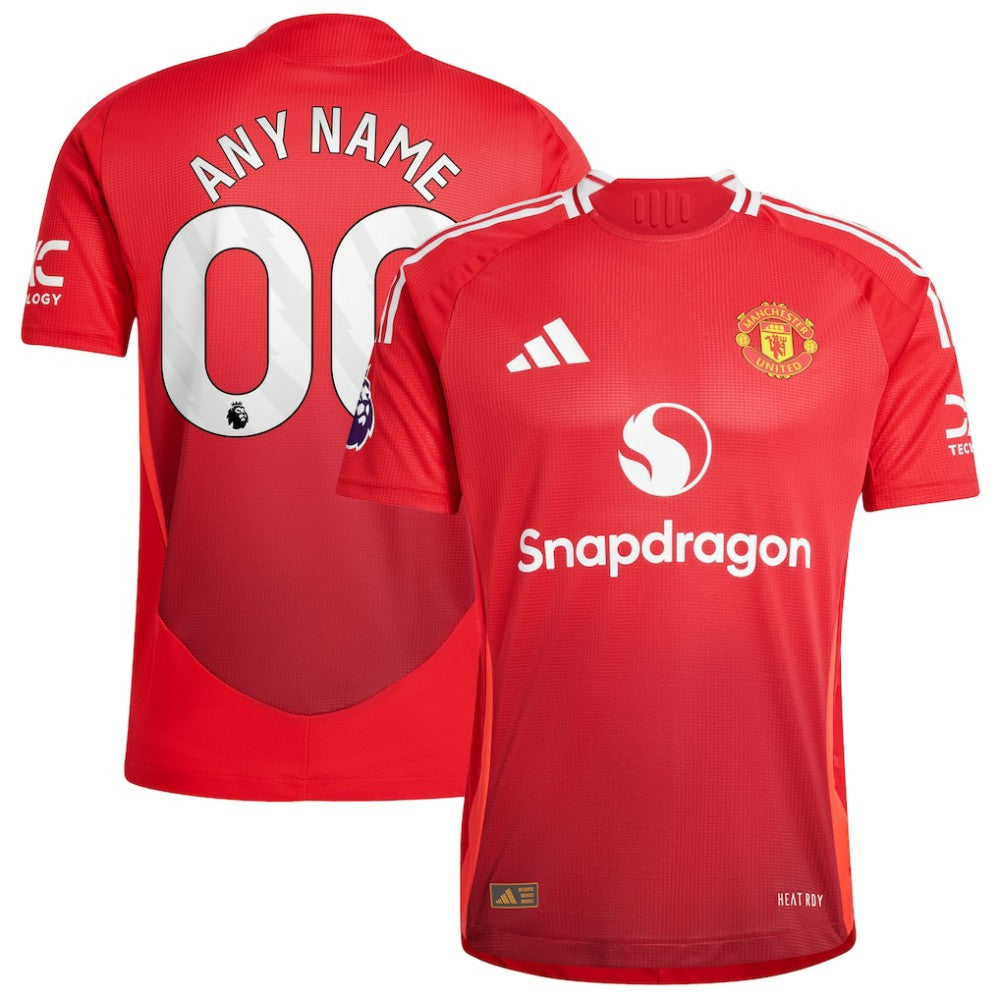 Adidas Manchester United 2024/25 Home Custom Jerseys - Red