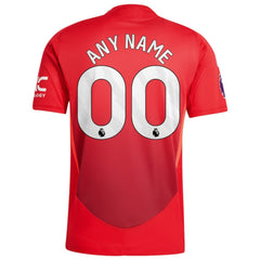 Adidas Manchester United 2024/25 Home Custom Jerseys - Red