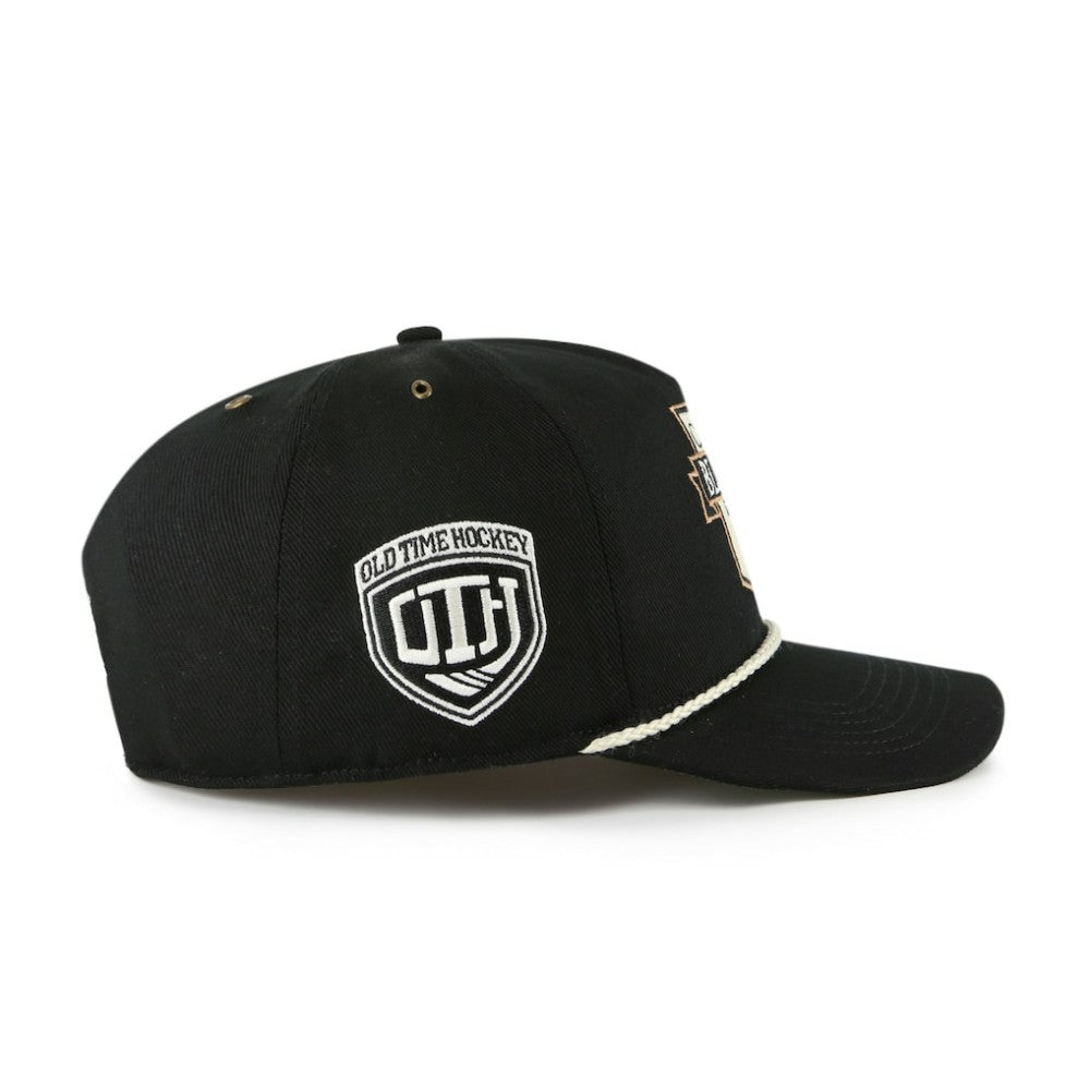 Boston Bruins '47 Old Time Hockey Rafter Sure Shot Hitch Adjustable Hat Black