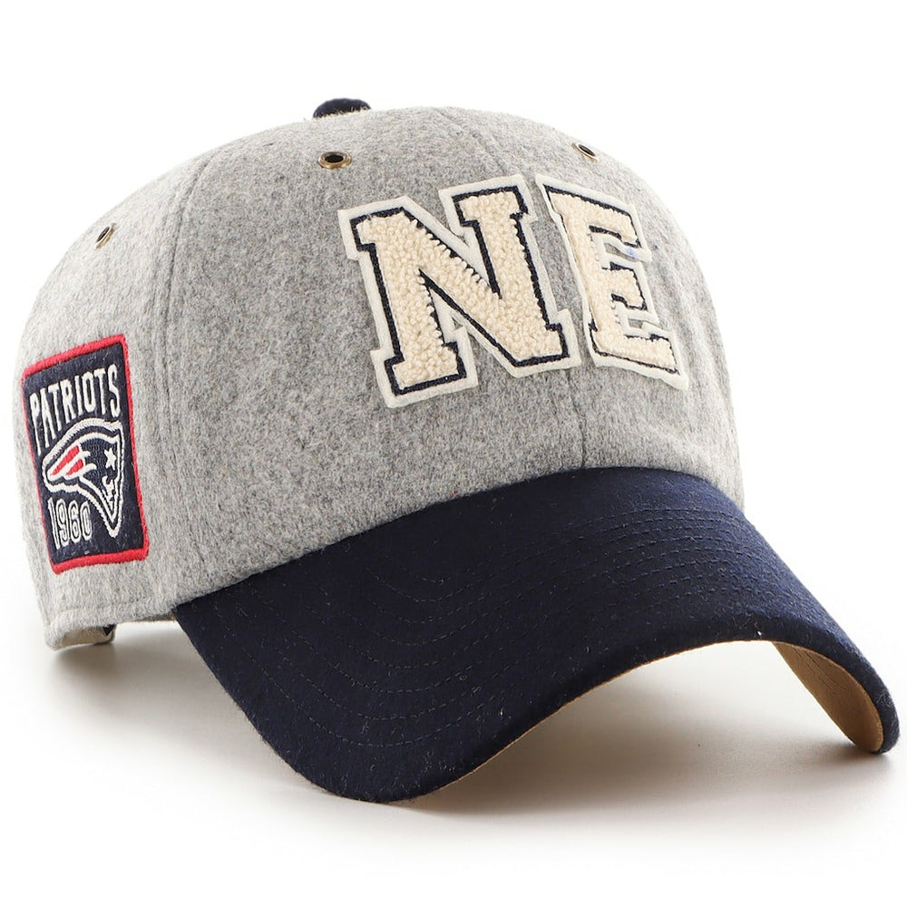 New England Patriots Stoney Clover Lane x '47 Unisex Block Clean Up Adjustable Hat Gray/Navy - 47 brand