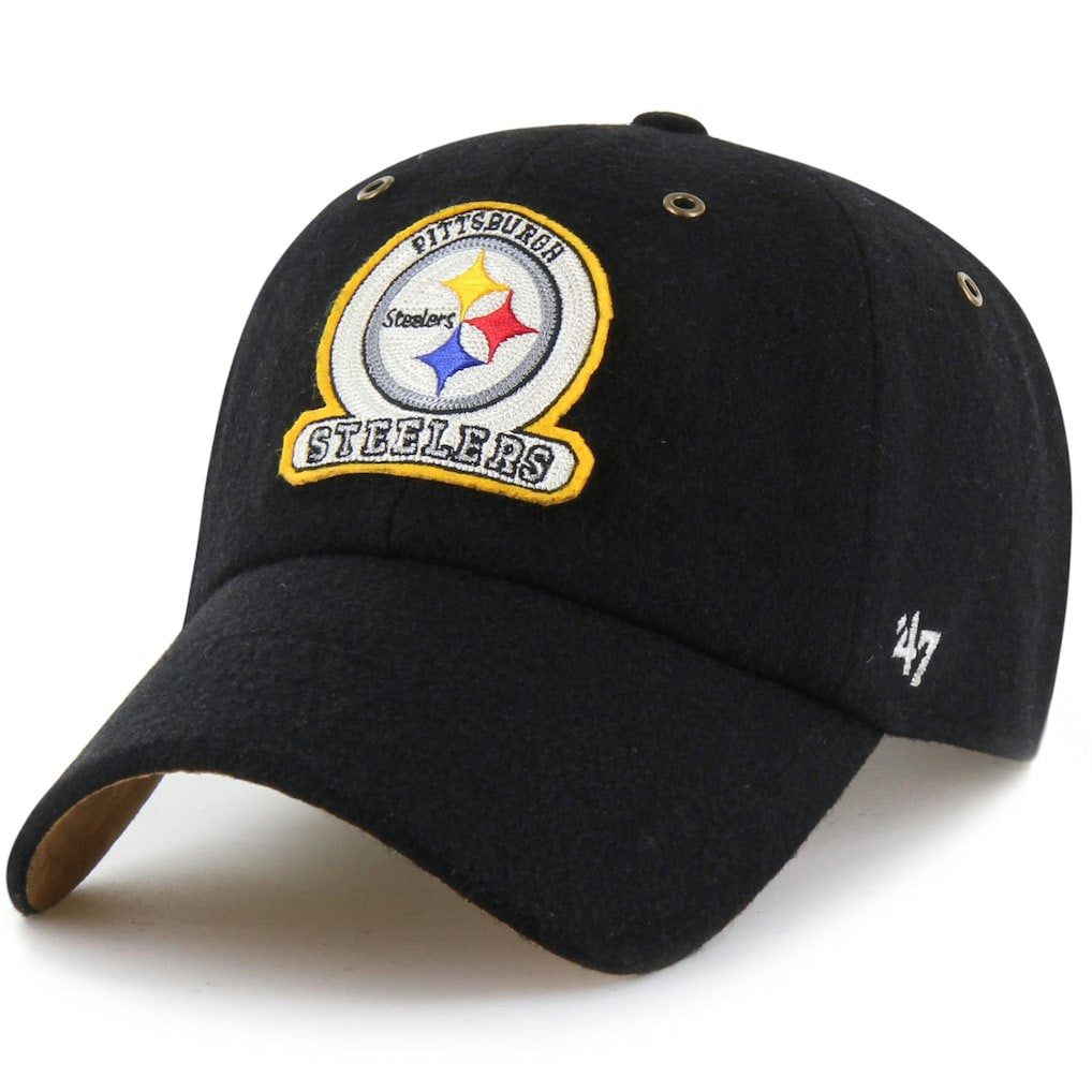 Pittsburgh Steelers Stoney Clover Lane x '47 Unisex Field Goal Clean Up Adjustable Hat Black - 47 brand