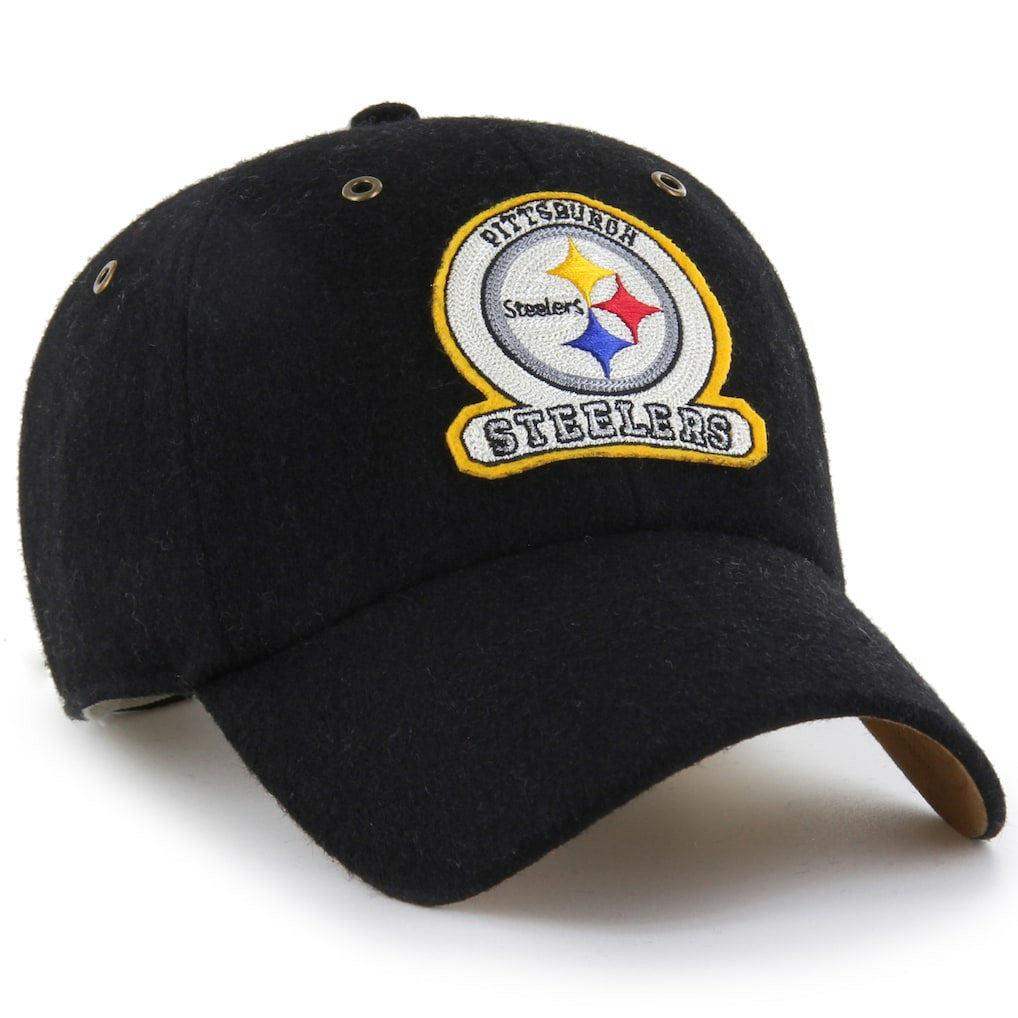 Pittsburgh Steelers Stoney Clover Lane x '47 Unisex Field Goal Clean Up Adjustable Hat Black - 47 brand
