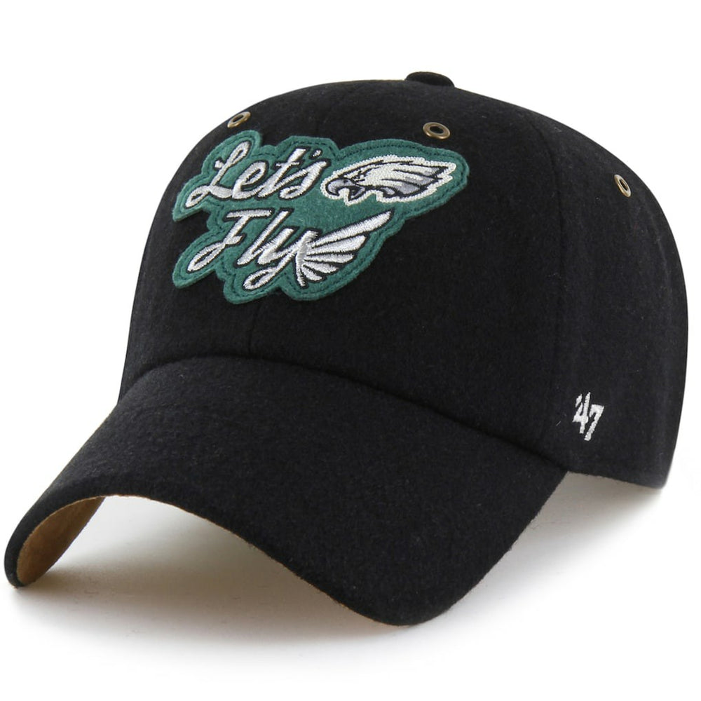 Philadelphia Eagles Stoney Clover Lane x '47 Unisex Field Goal Clean Up Adjustable Hat Black - 47 brand