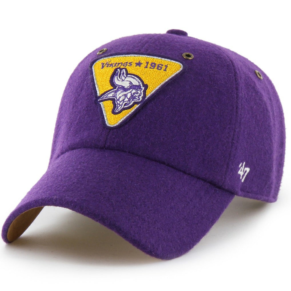 Minnesota Vikings Stoney Clover Lane x '47 Unisex Field Goal Clean Up Adjustable Hat Purple - 47 brand