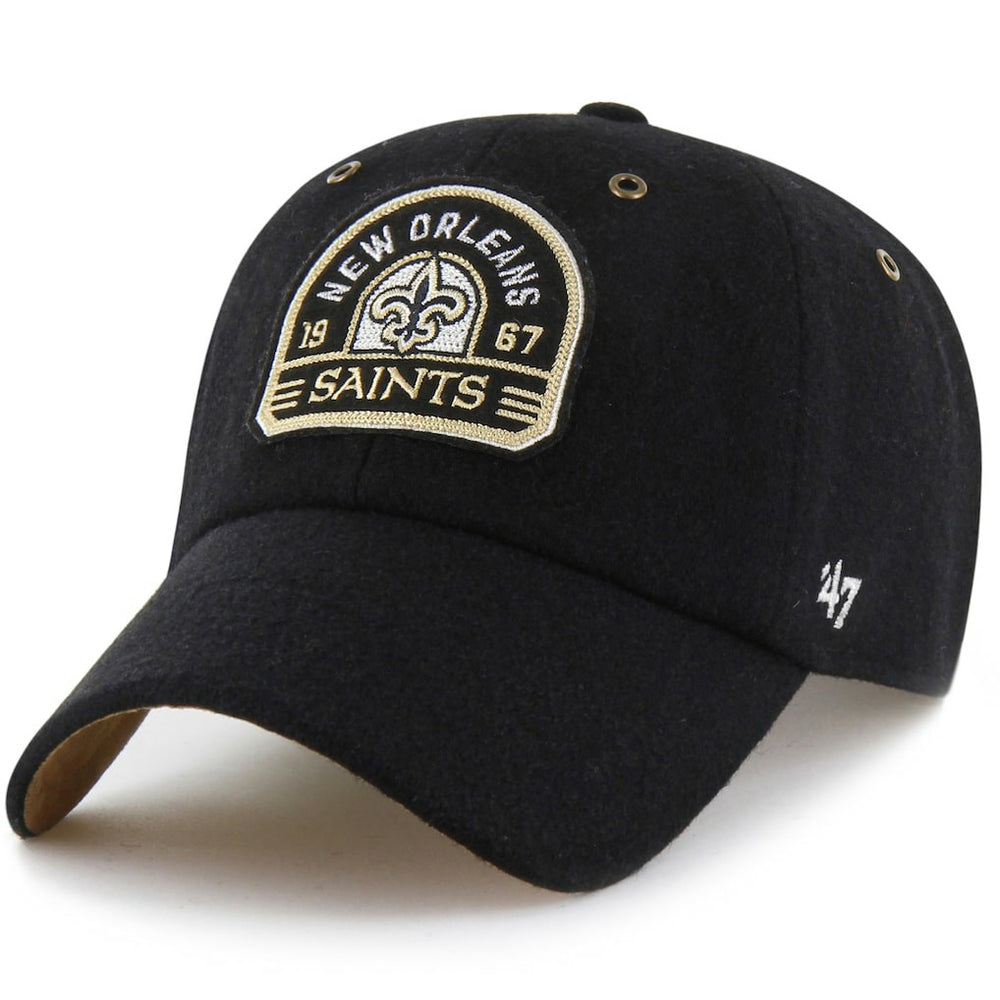 New Orleans Saints Stoney Clover Lane x '47 Unisex Field Goal Clean Up Adjustable Hat Black - 47 brand