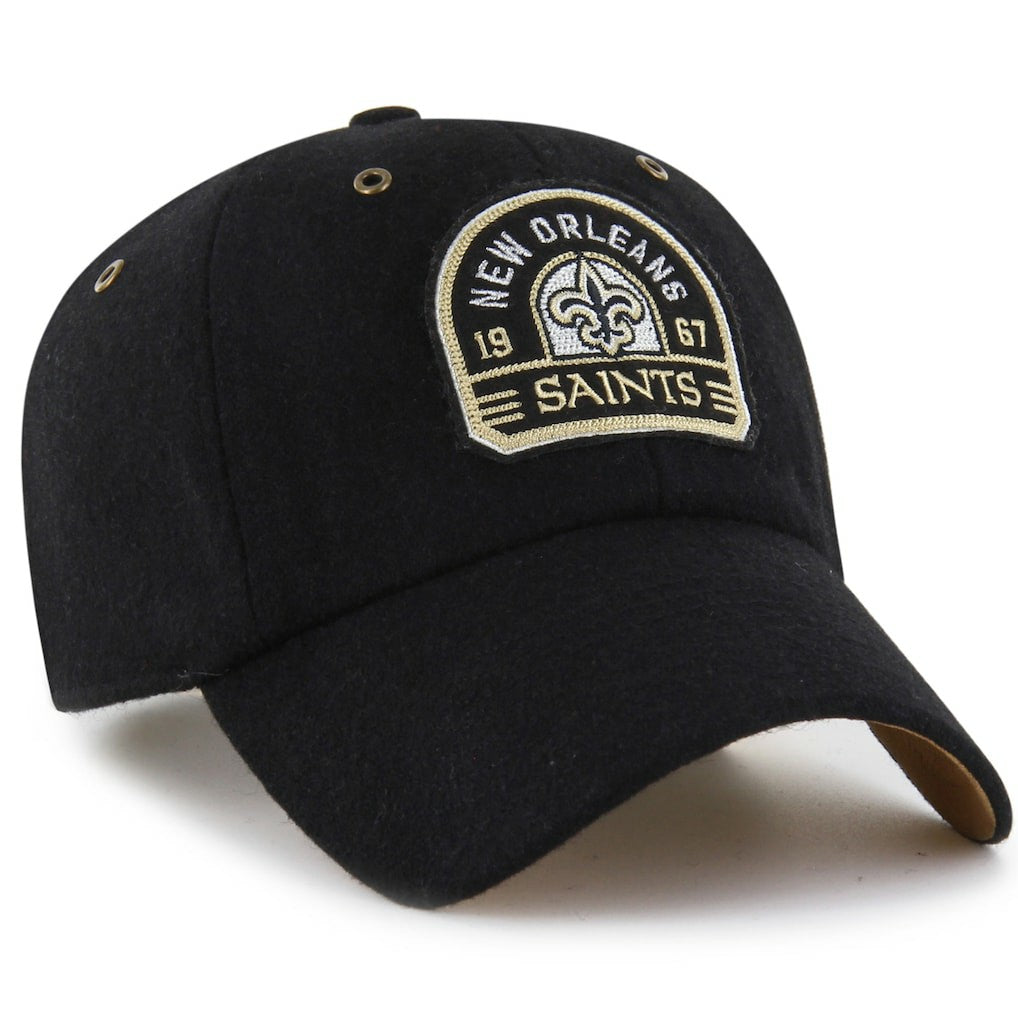 New Orleans Saints Stoney Clover Lane x '47 Unisex Field Goal Clean Up Adjustable Hat Black - 47 brand