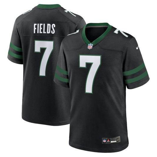 Justin Fields New York Jets Game Jersey - Stealth Black | NFL Jerseys