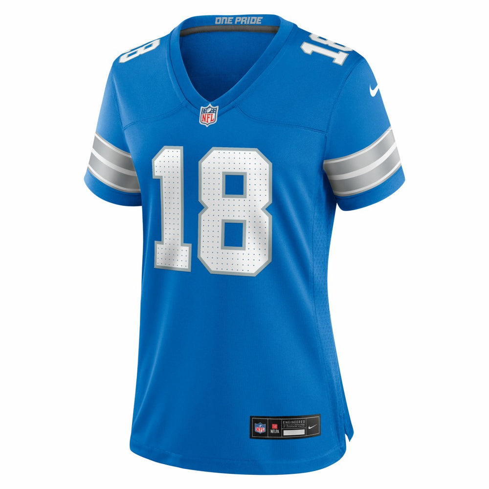 Isaac TeSlaa Detroit Lions Women's Game Player Jersey Blue - Nike