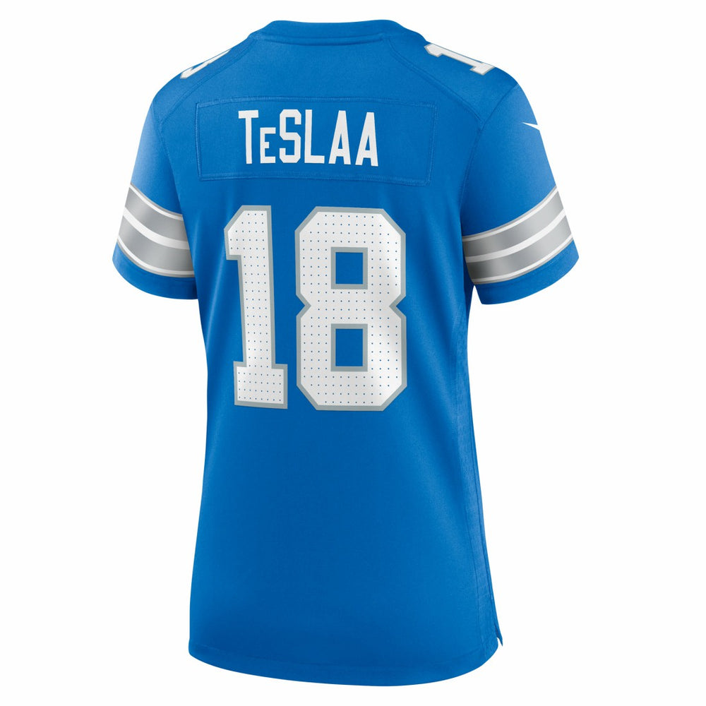 Isaac TeSlaa Detroit Lions Women's Game Player Jersey Blue - Nike