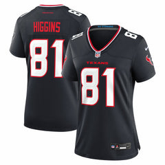 Jayden Higgins Houston Texans Women's Game Jersey Navy - Nike