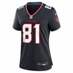 Jayden Higgins Houston Texans Women's Game Jersey Navy - Nike