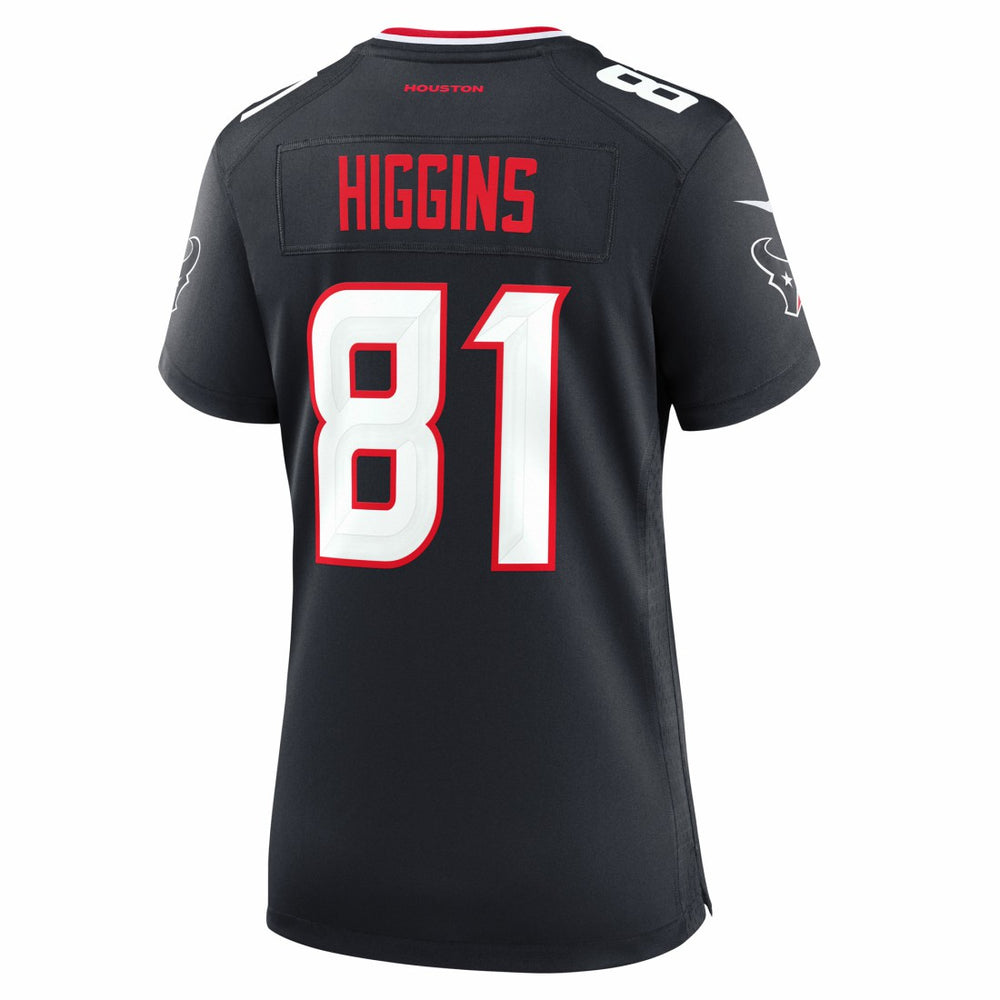Jayden Higgins Houston Texans Women's Game Jersey Navy - Nike
