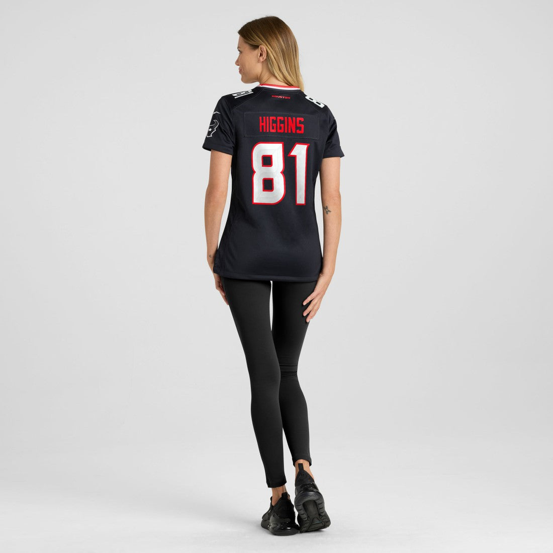 Jayden Higgins Houston Texans Women's Game Jersey Navy - Nike