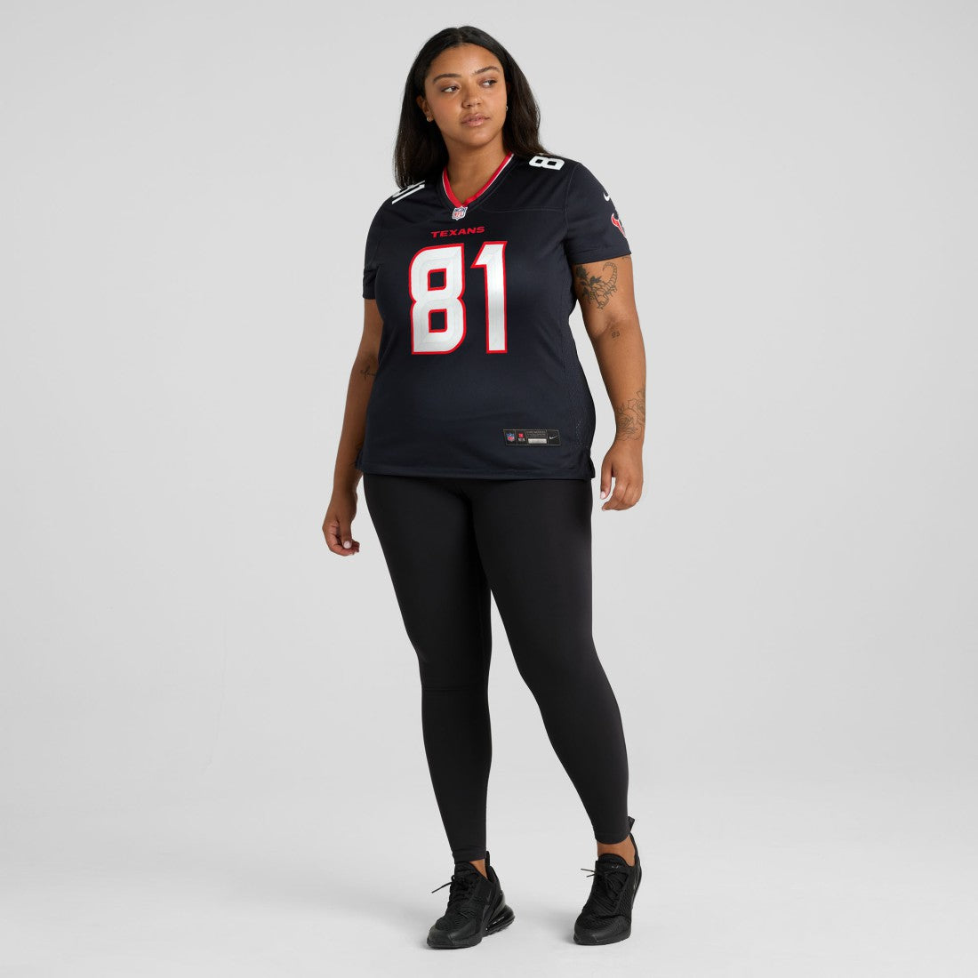 Jayden Higgins Houston Texans Women's Game Jersey Navy - Nike