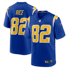 Brenden Rice Los Angeles Chargers 2nd Alternate Game Player Jersey Royal - Nike