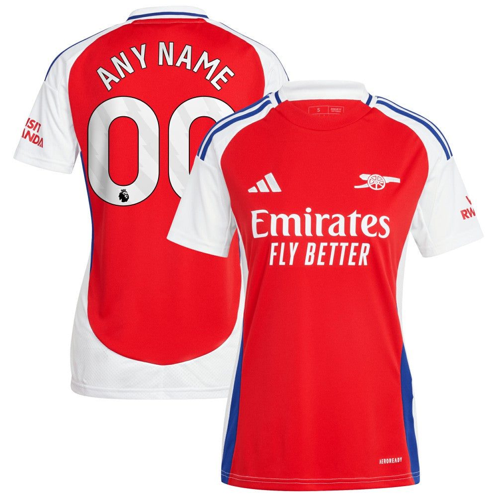 Adidas Arsenal Women's 2024/25 Home Replica Custom Jerseys – Red