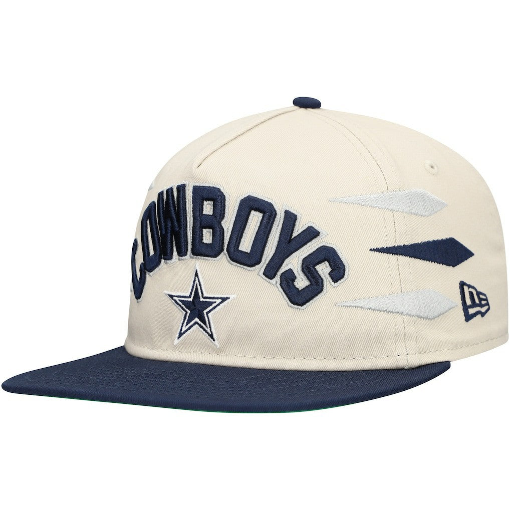 Dallas Cowboys New Era Athletic Golfer Adjustable Hat Stone/Navy - NFL