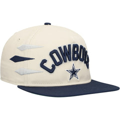 Dallas Cowboys New Era Athletic Golfer Adjustable Hat Stone/Navy - NFL