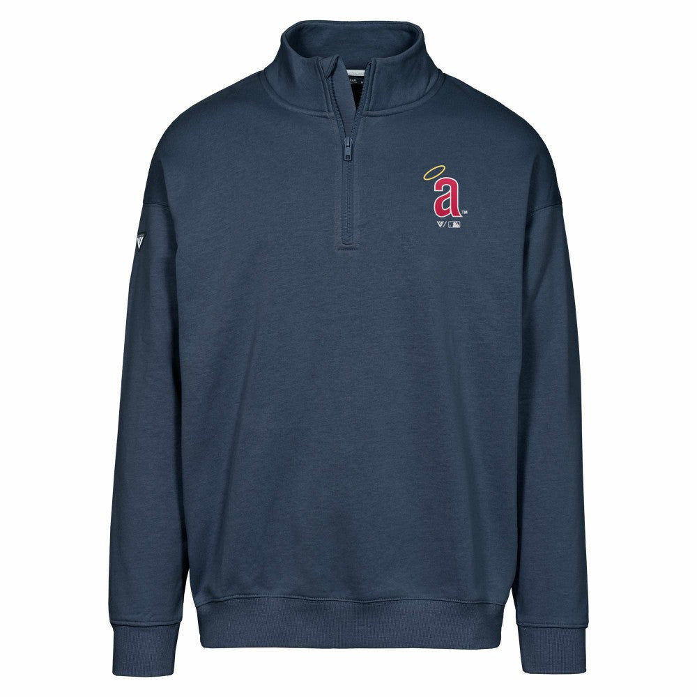 Los Angeles Angels Levelwear Murray Core Logo Quarter-Zip Pullover Top discount