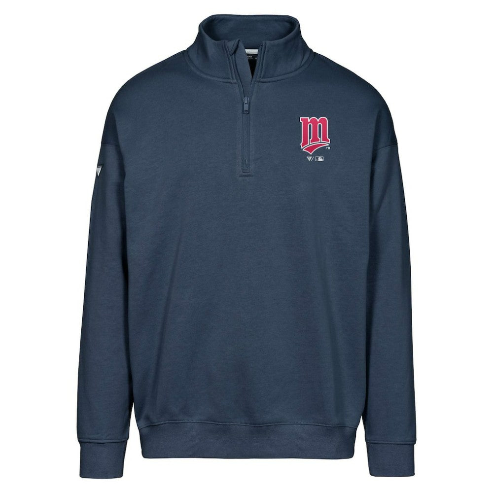 Minnesota Twins Levelwear Murray Core Logo Quarter-Zip Pullover Top Lifestyle