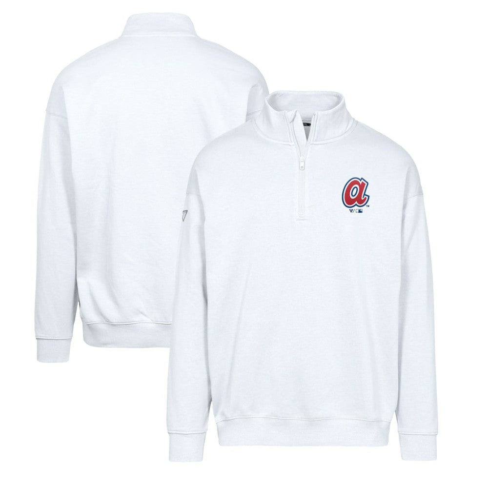 Atlanta Braves Levelwear Murray Core Logo Quarter-Zip Pullover Top Online