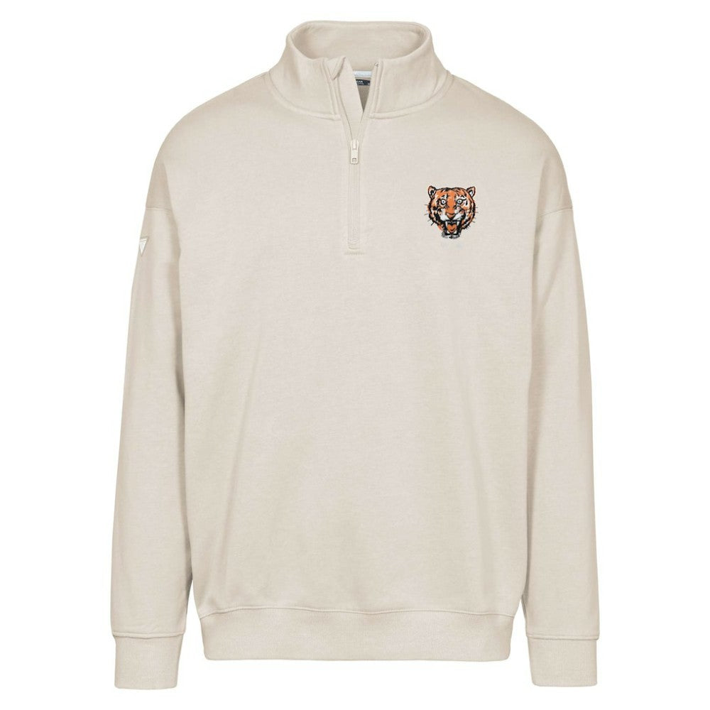 Detroit Tigers Levelwear Murray Core Logo Quarter-Zip Pullover Top Sale