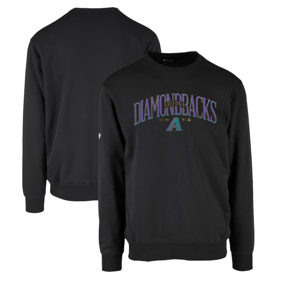 Arizona Diamondbacks Levelwear Zane Cooperstown Collection Retro Spellout Pullover Sweatshirt On Sale