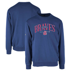 Atlanta Braves Levelwear Zane Cooperstown Collection Retro Spellout Pullover Sweatshirt Near Me